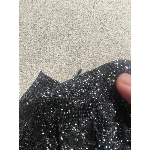 Laundry By Shelli Segal Dress Womens 4 Black Silver Sparkles New Years Eve NYE - Picture 14 of 14